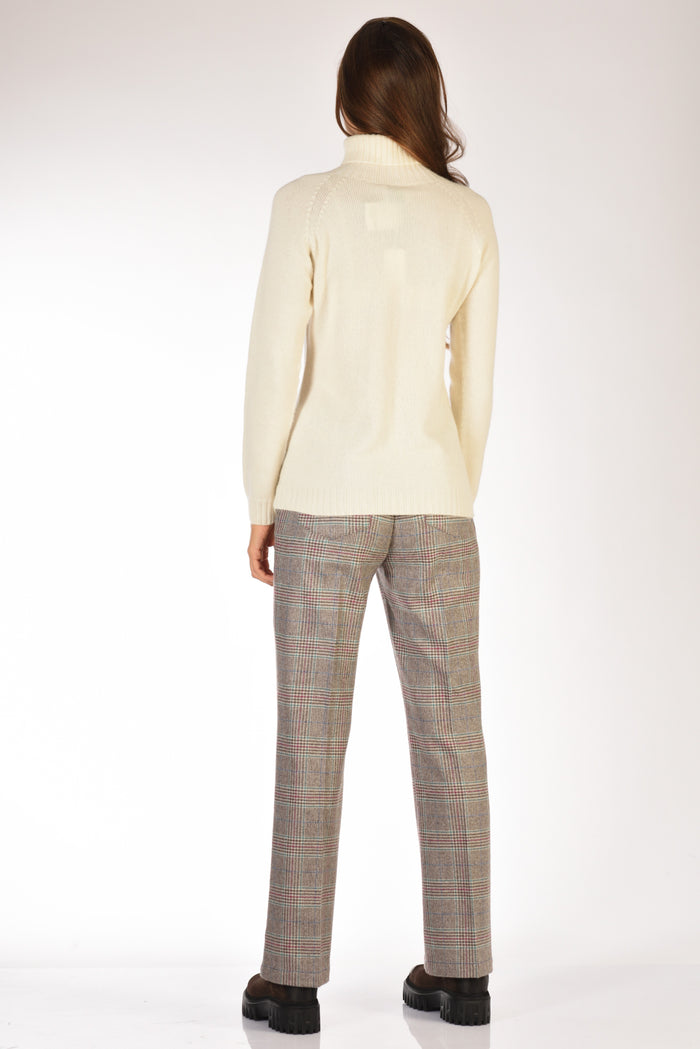 Five Collo Alto Bianco Naturale Donna - 5