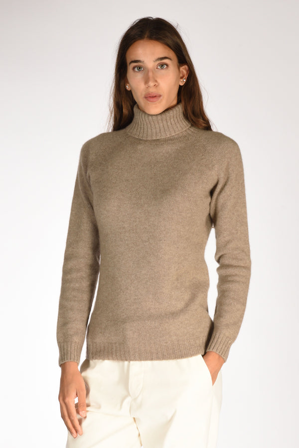 Five Collo Alto Marrone Chiaro Donna