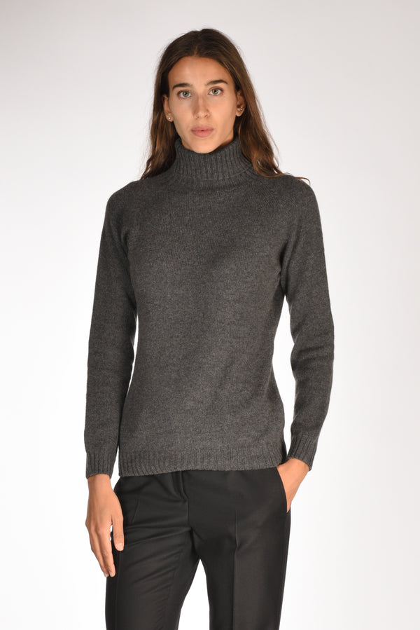 Five Collo Alto Grigio Scuro Donna