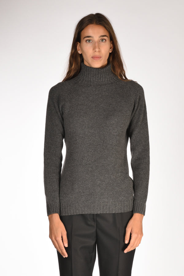 Five Collo Alto Grigio Scuro Donna-2