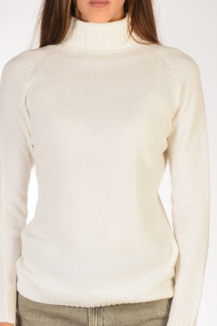 Five Collo Alto Bianco Donna - 3