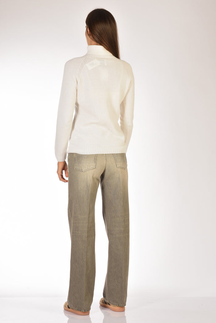 Five Collo Alto Bianco Donna - 5