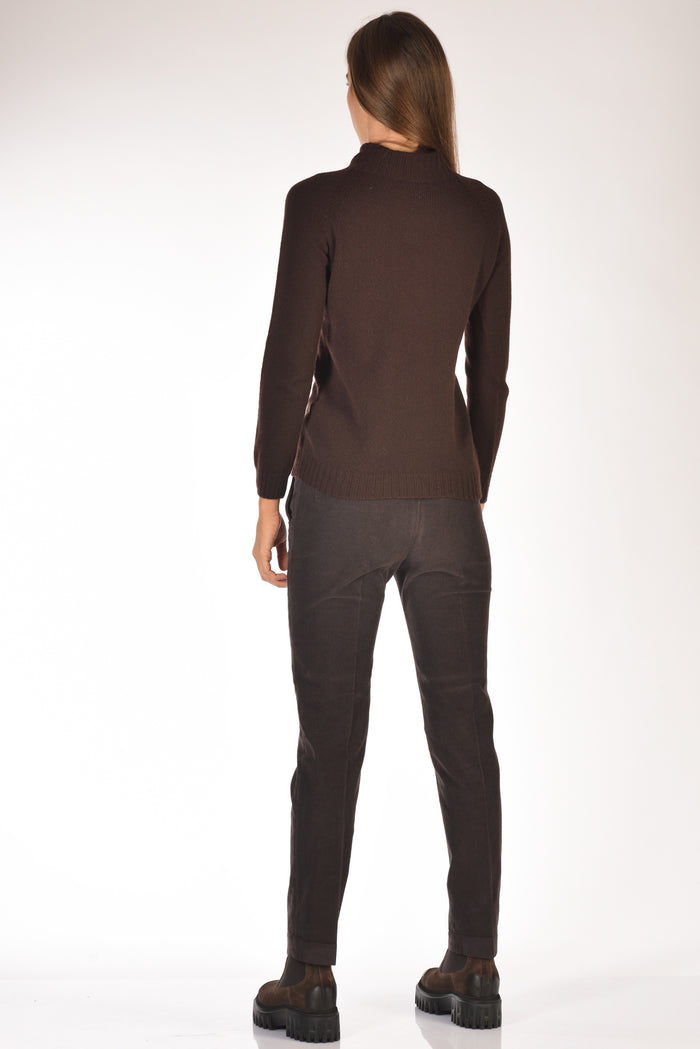 Five Collo Alto Marrone Scuro Donna - 5