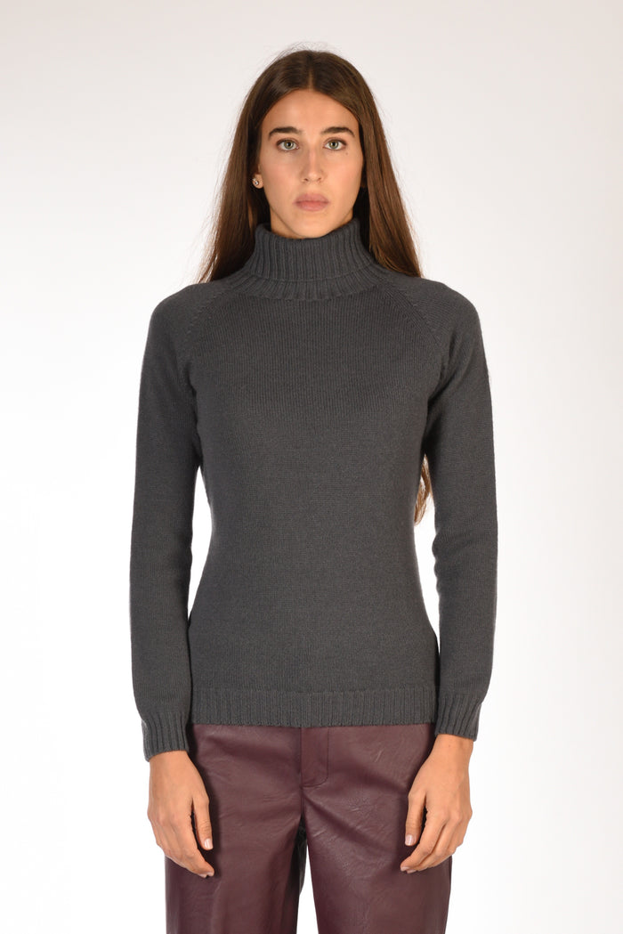 Five Collo Alto Grigio Asfalto Donna - 2