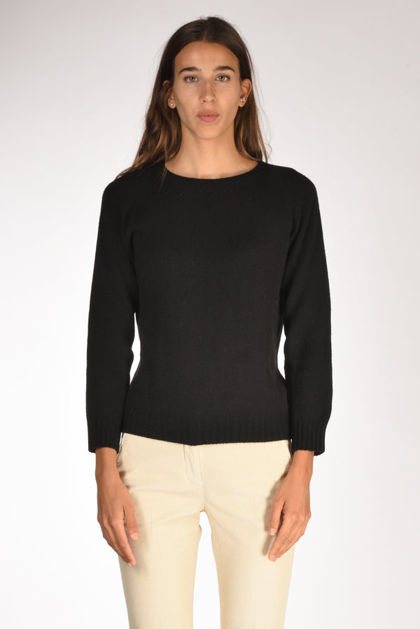 Five Maglia Girocollo Nero Donna-2