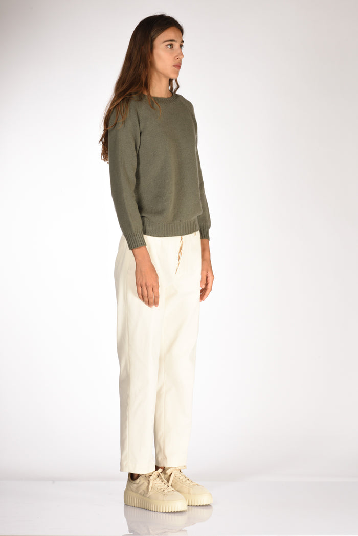 Five Maglia Girocollo Verde Donna - 4
