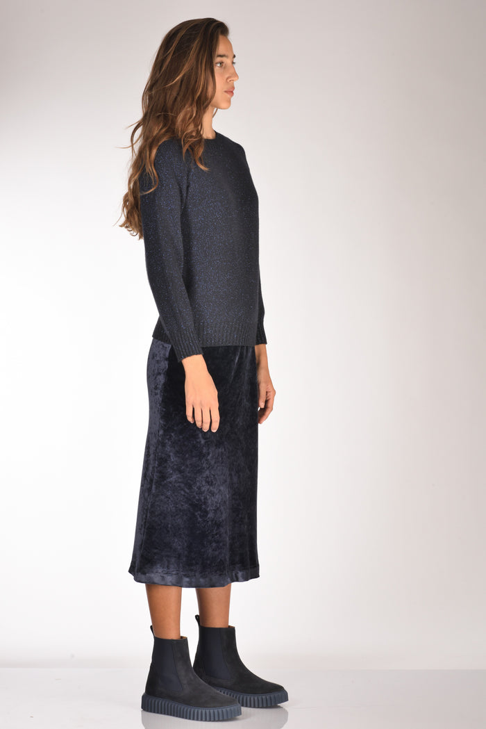 Five Maglia Girocollo Blu/bluette Donna - 4
