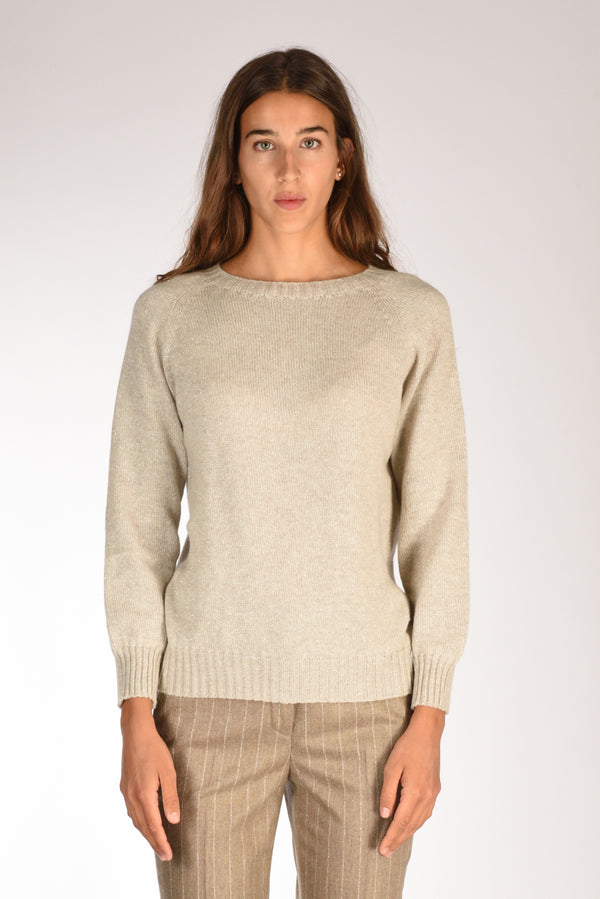 Five Maglia Girocollo Grigio/argento Donna-2