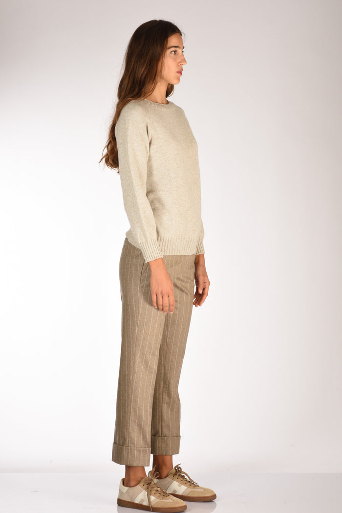 Five Maglia Girocollo Grigio/argento Donna - 4