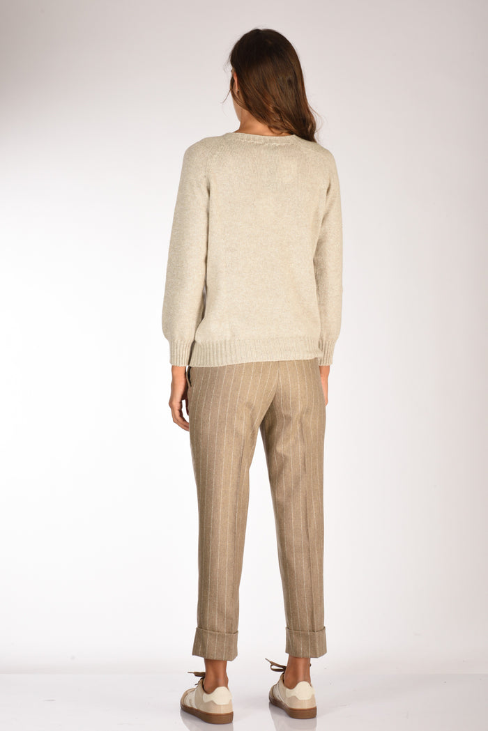 Five Maglia Girocollo Grigio/argento Donna - 5