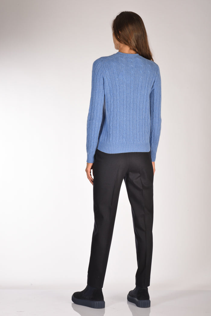 Five Girocollo Treccia Blu Chiaro Donna - 5