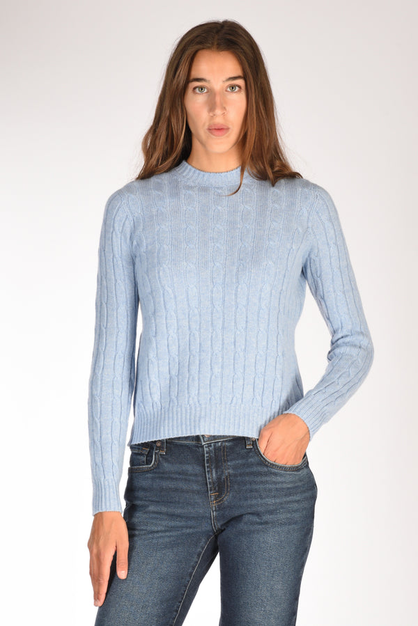 Five Girocollo Treccia Azzurro Donna