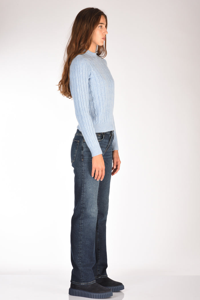 Five Girocollo Treccia Azzurro Donna - 4
