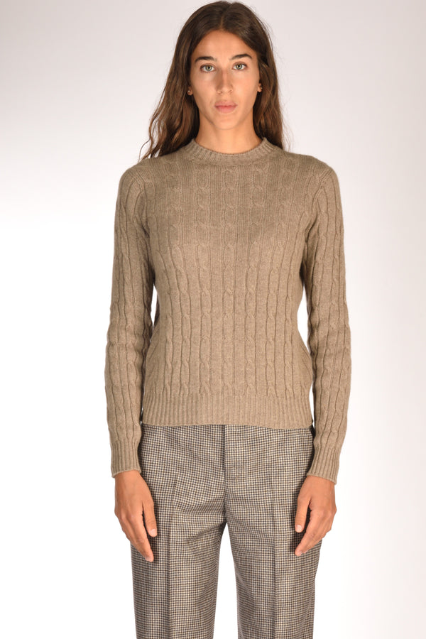 Five Girocollo Treccia Marrone Chiaro Donna-2
