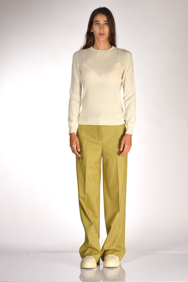 Five Maglia Girocollo Bianco Naturale Donna-2
