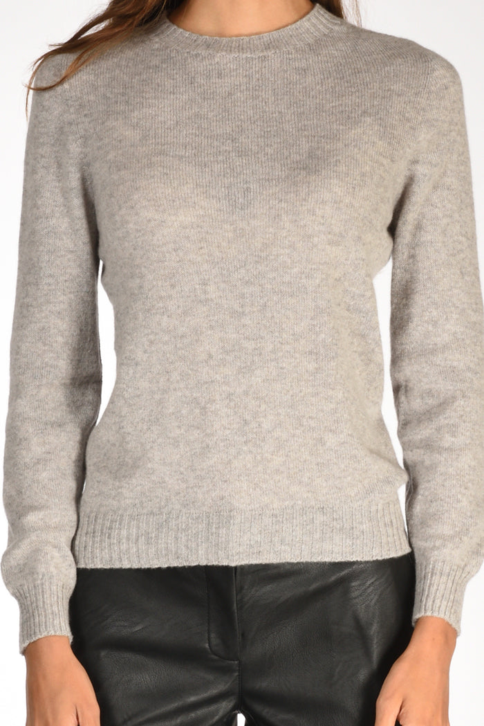 Five Maglia Girocollo Grigio Chiaro Donna - 3