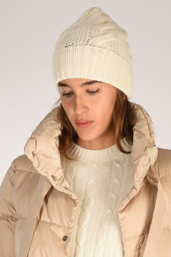 Five Cappello Treccia Bianco Naturale Donna