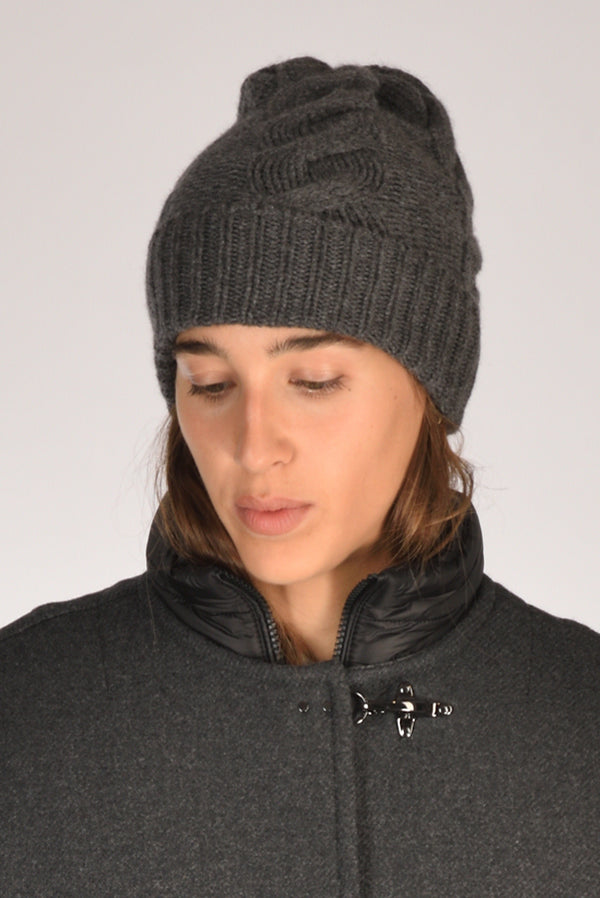Five Cappello Treccia Grigio Scuro Donna