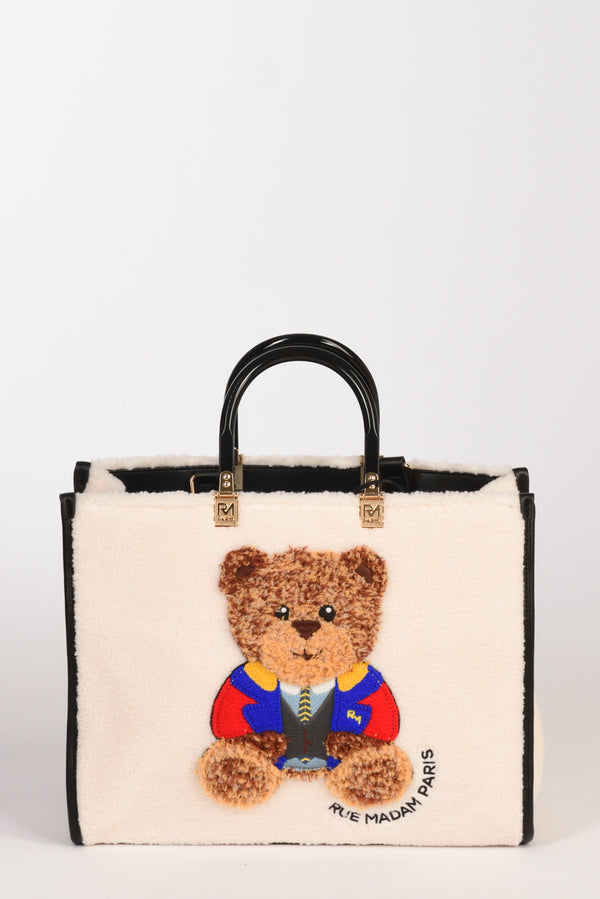 Rue Madam Paris Borsa Marvin Tote Bianco Naturale Donna