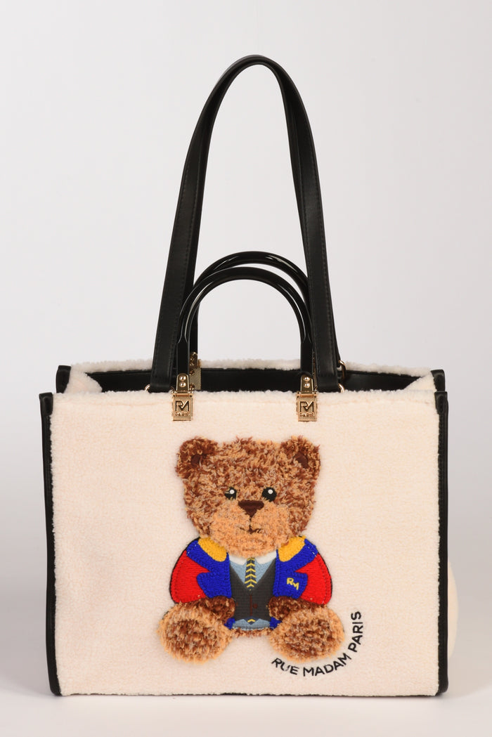 Rue Madam Paris Borsa Marvin Tote Bianco Naturale Donna - 3