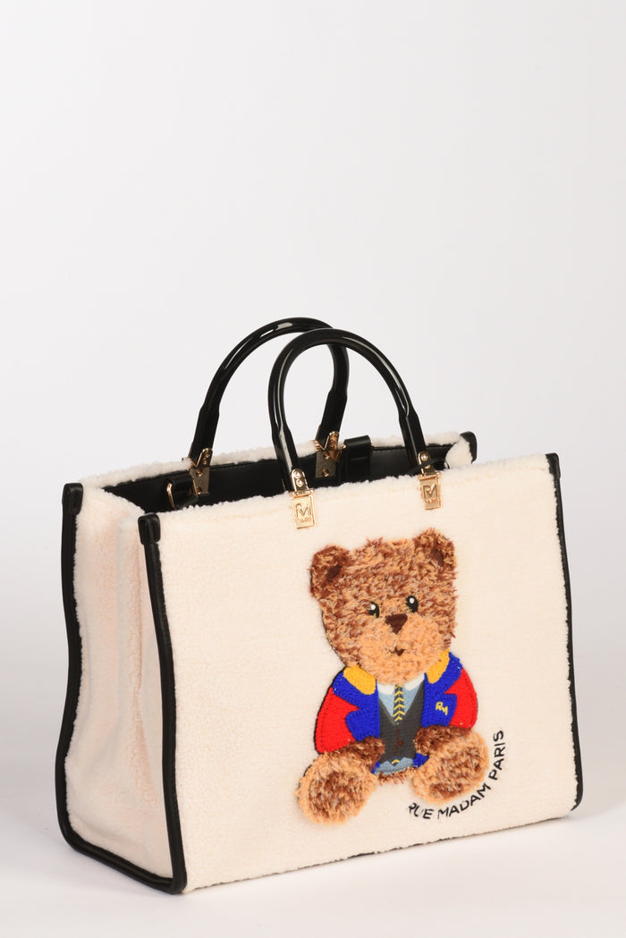 Rue Madam Paris Borsa Marvin Tote Bianco Naturale Donna - 4