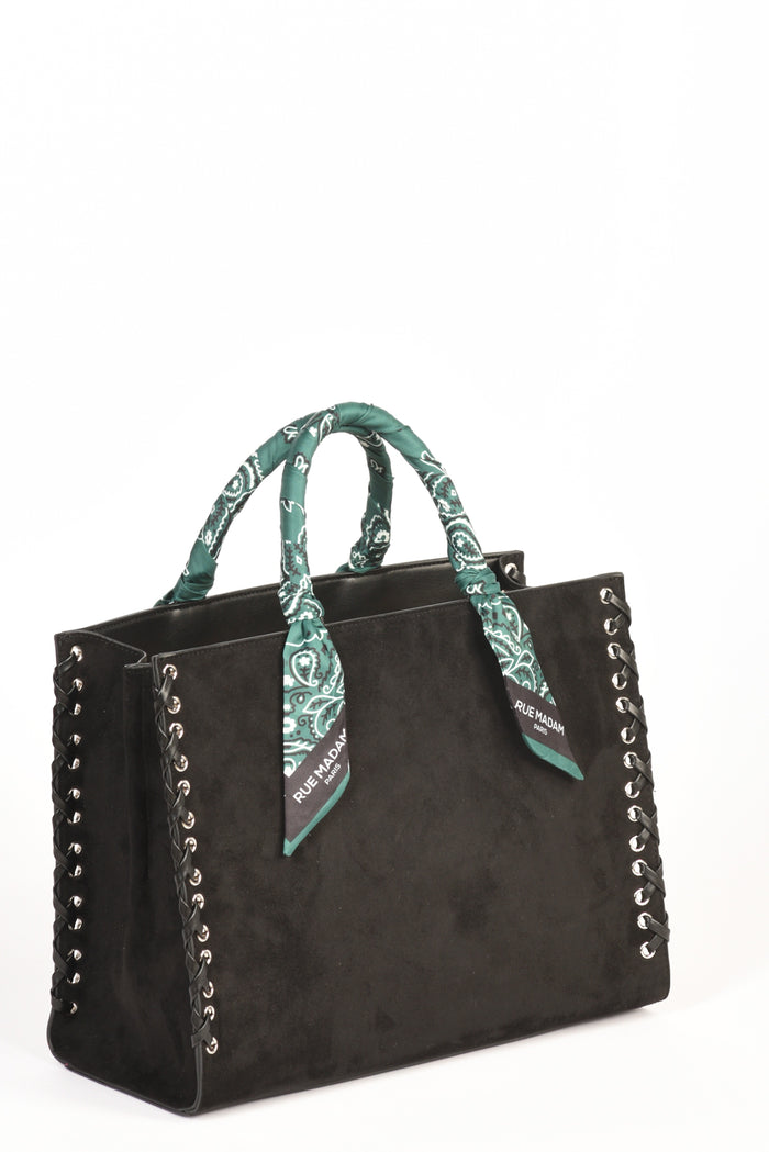 Rue Madam Paris Borsa Apache Tote Nero Donna - 4