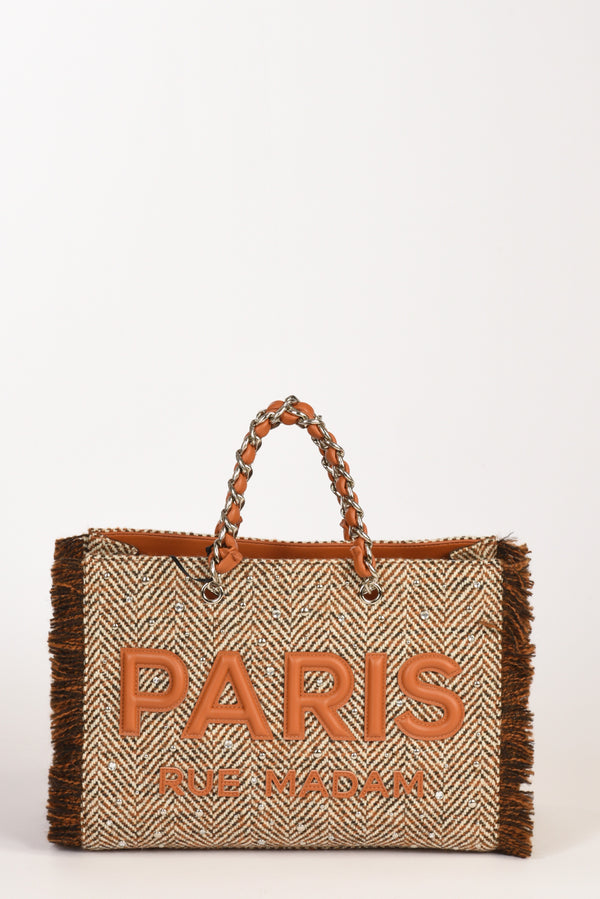 Rue Madam Paris Borsa Harris Beige/bianco Donna