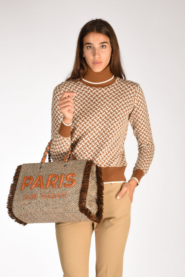 Rue Madam Paris Borsa Harris Beige/bianco Donna-2