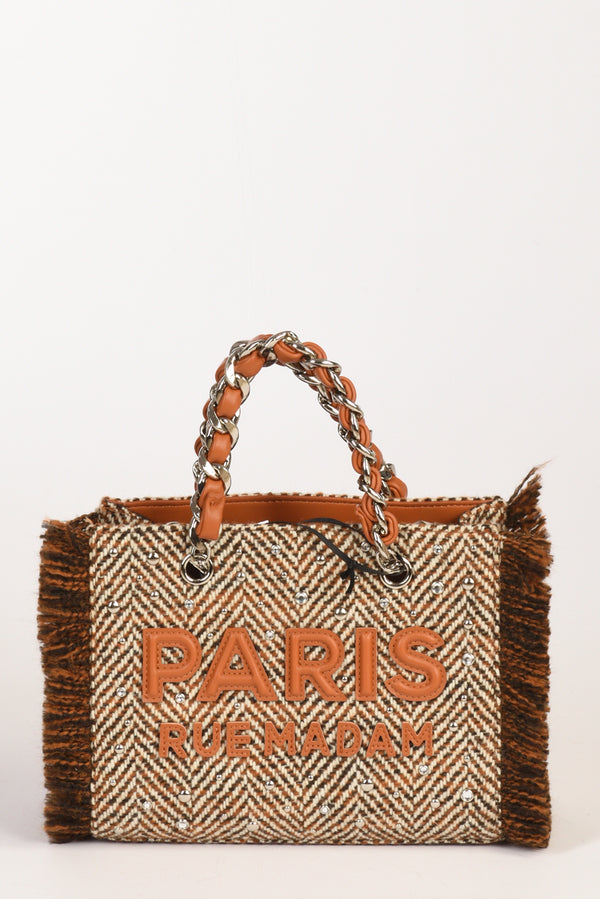 Rue Madam Paris Borsa Harris Beige/bianco Donna