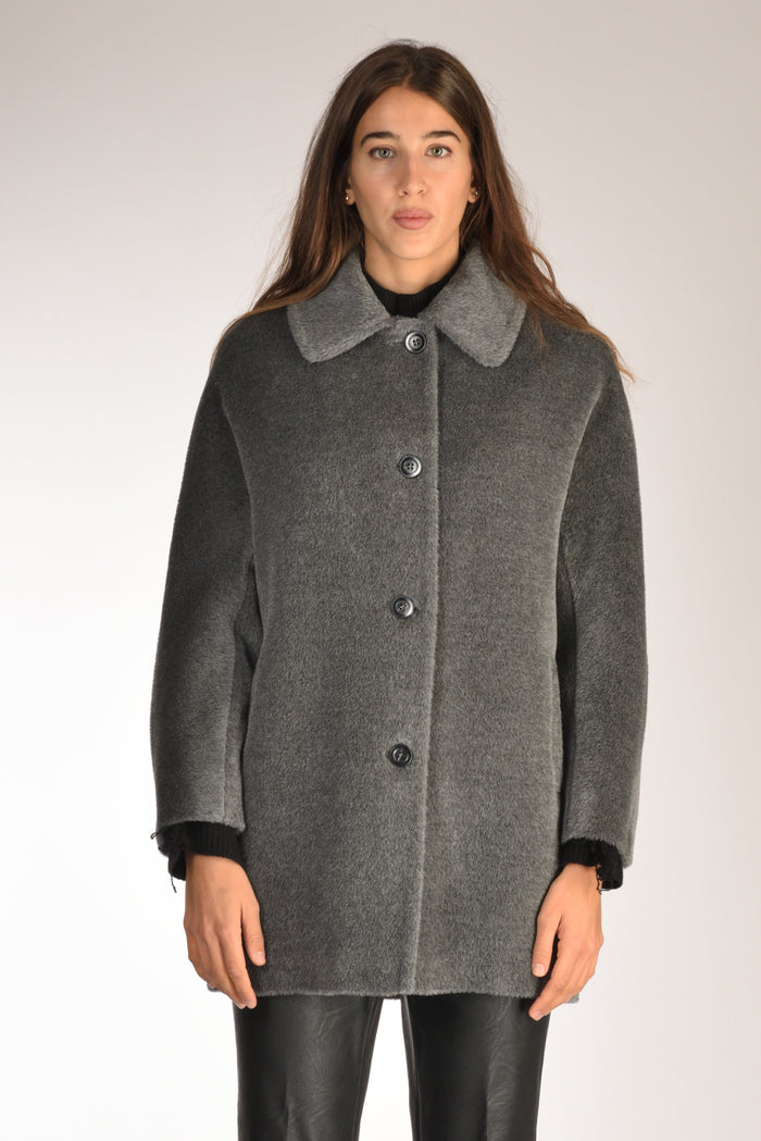 Five Cappotto Iris Grigio Donna - 2