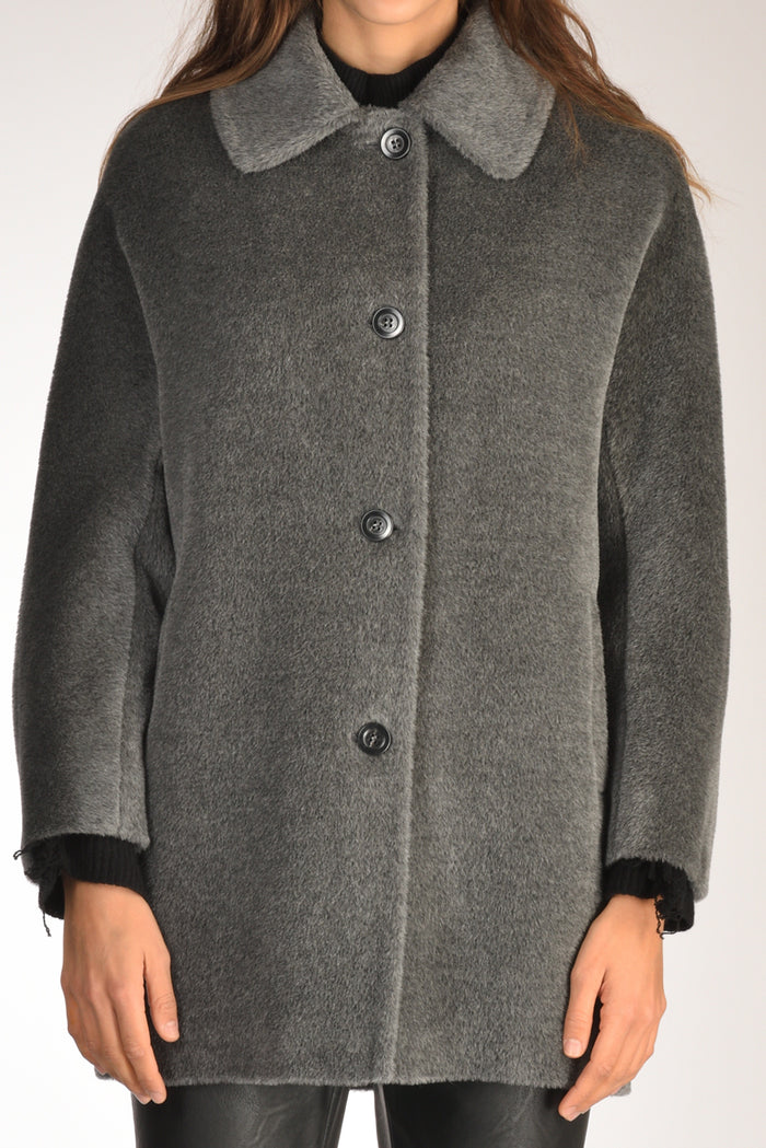 Five Cappotto Iris Grigio Donna - 3