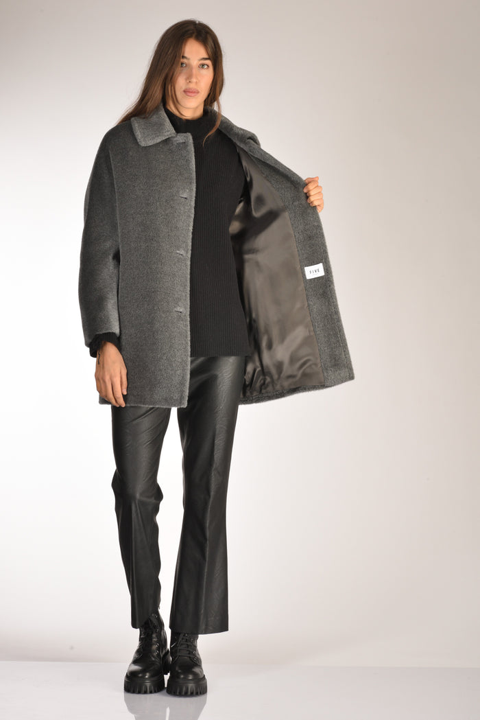 Five Cappotto Iris Grigio Donna - 6