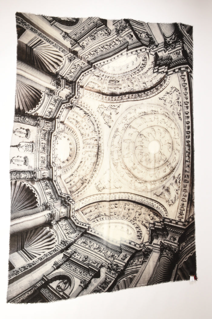 Faliero Sarti Sciarpa Chiesa Bianco/nero Donna - 3
