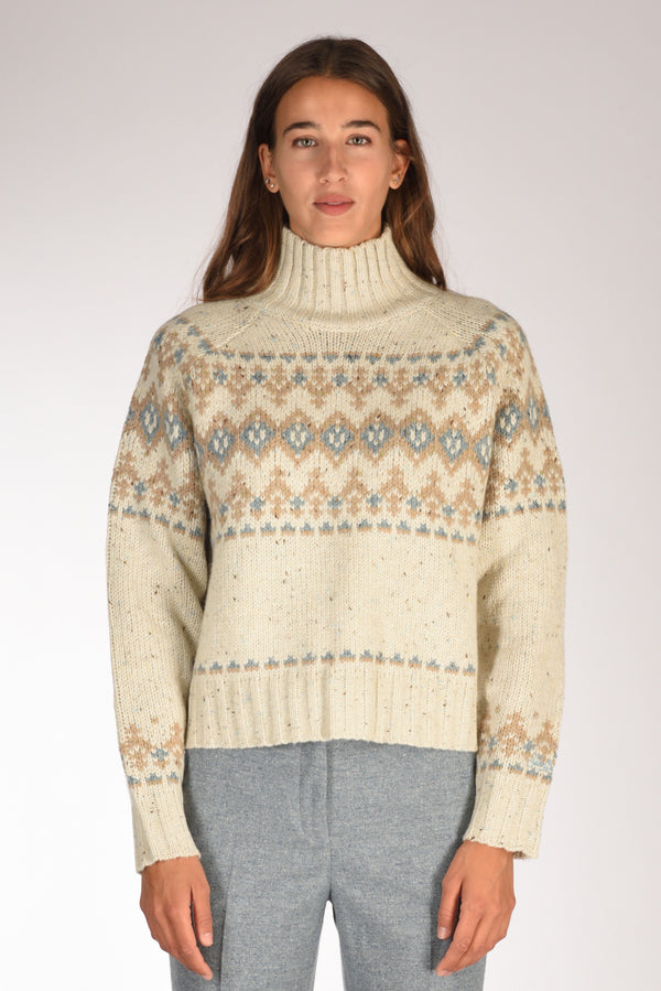 Mc2 Saint Barth Maglia Myra Beige/azzurro Donna-2
