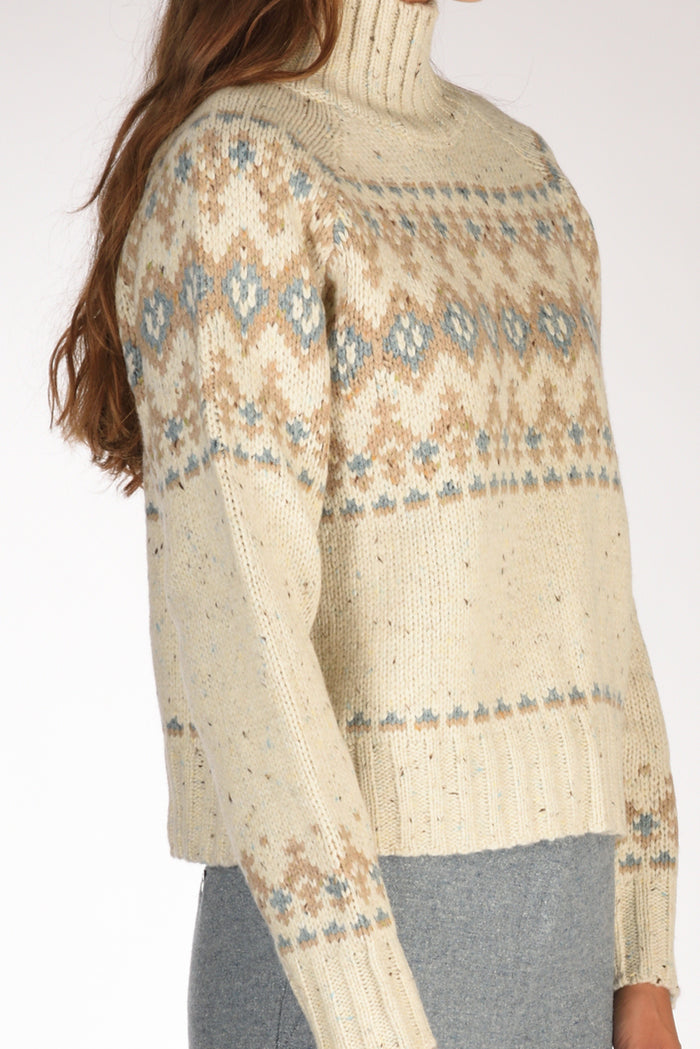 Mc2 Saint Barth Maglia Myra Beige/azzurro Donna - 3