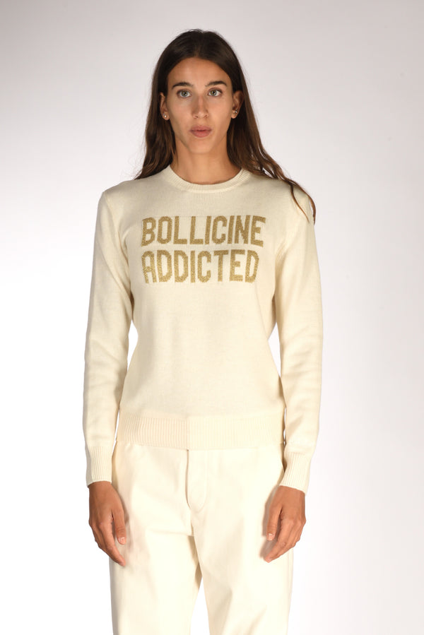 Mc2 Saint Barth Maglia New Queen Bianco/oro Donna-2