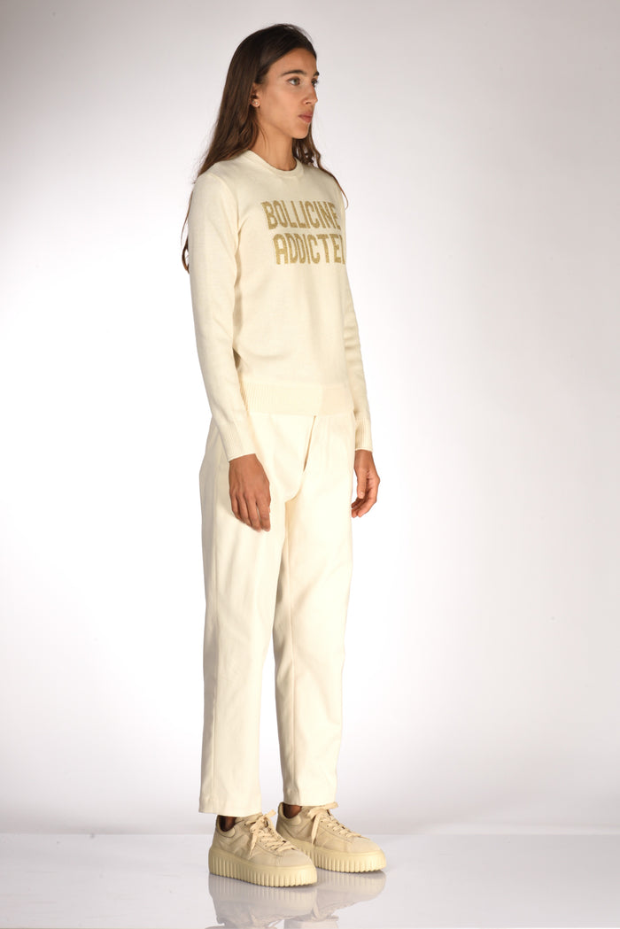 Mc2 Saint Barth Maglia New Queen Bianco/oro Donna - 4