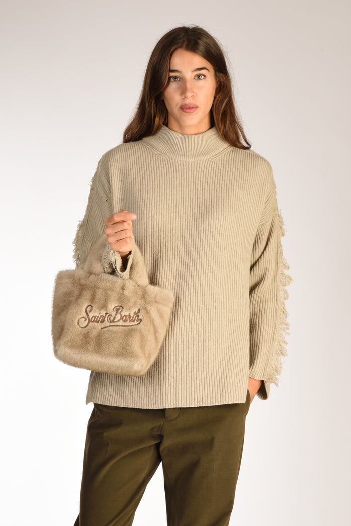 Mc2 Saint Barth Borsa Vanity Mini Beige Donna - 2