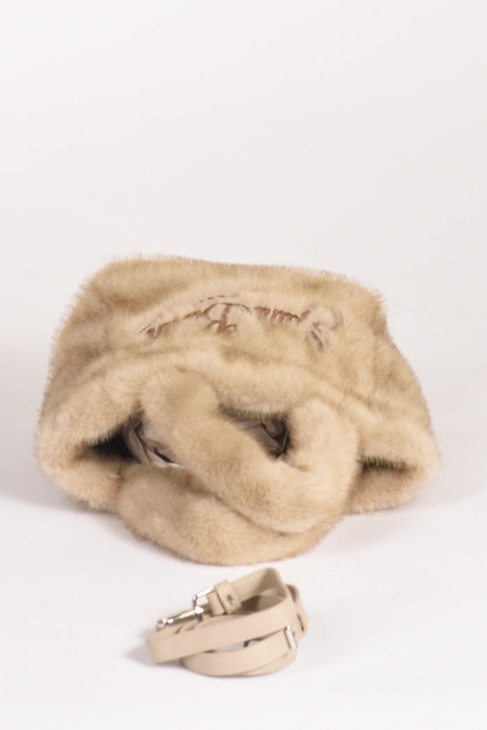 Mc2 Saint Barth Borsa Vanity Mini Beige Donna - 5