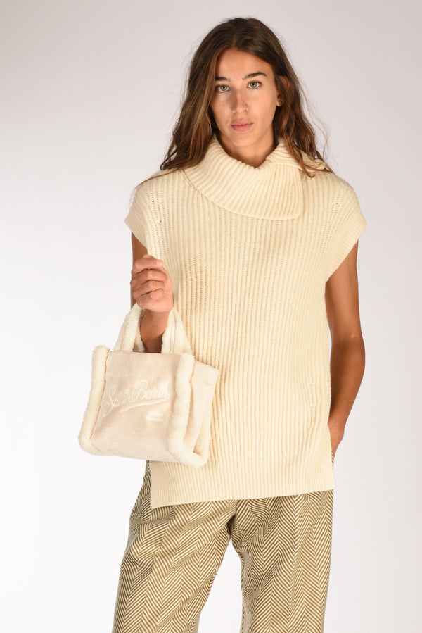 Mc2 Saint Barth Borsa Vanity Mini Beige/beige Scuro Donna-2