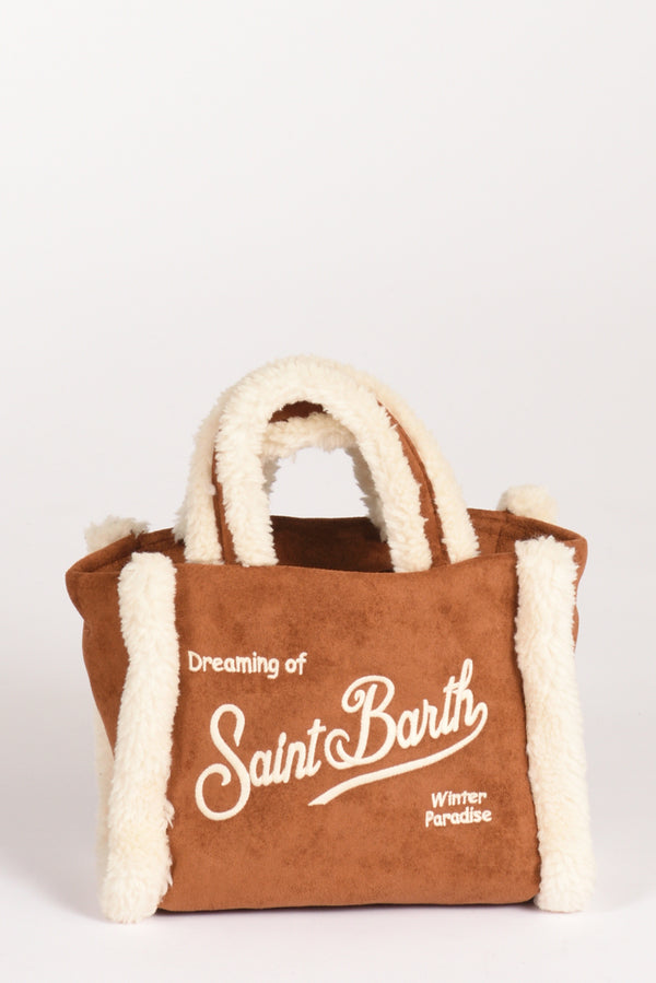 Mc2 Saint Barth Borsa Vanity Mini Beige Cuoio Donna