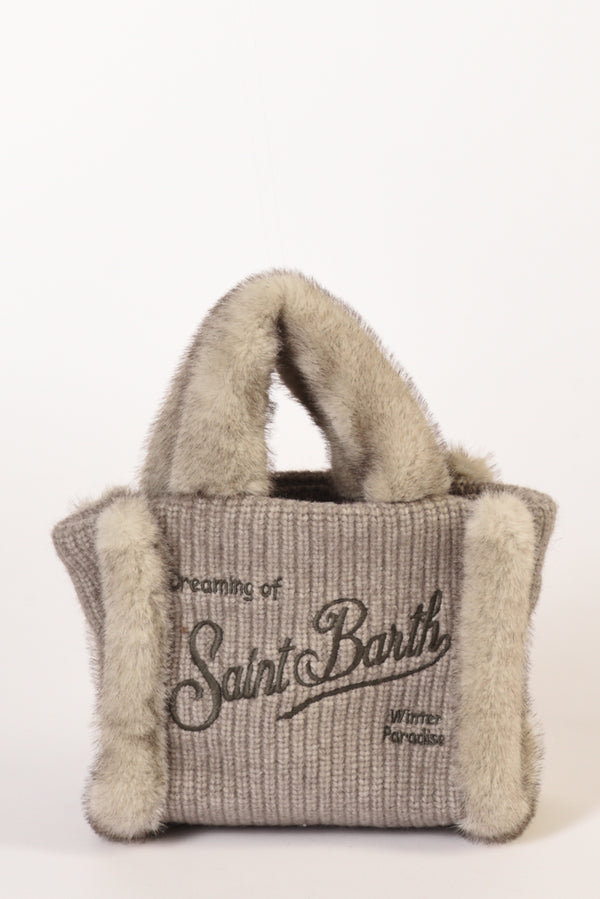 Mc2 Saint Barth Borsa Vanity Mini Grigio Donna