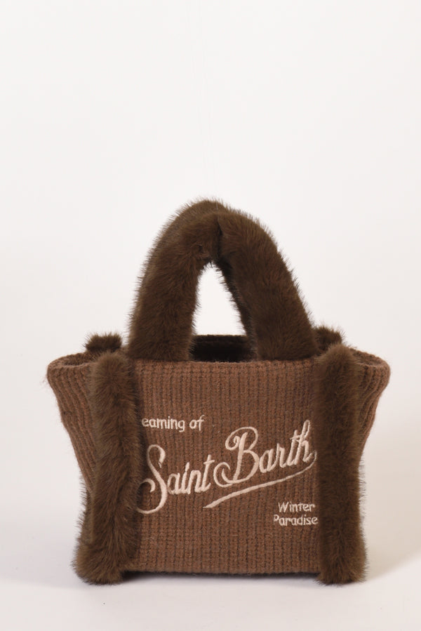 Mc2 Saint Barth Borsa Vanity Mini Marrone Donna