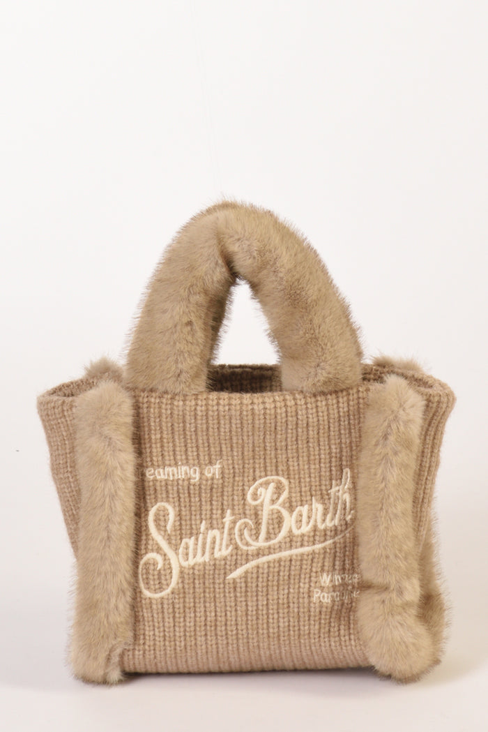 Mc2 Saint Barth Borsa Vanity Mini Beige Donna - 1