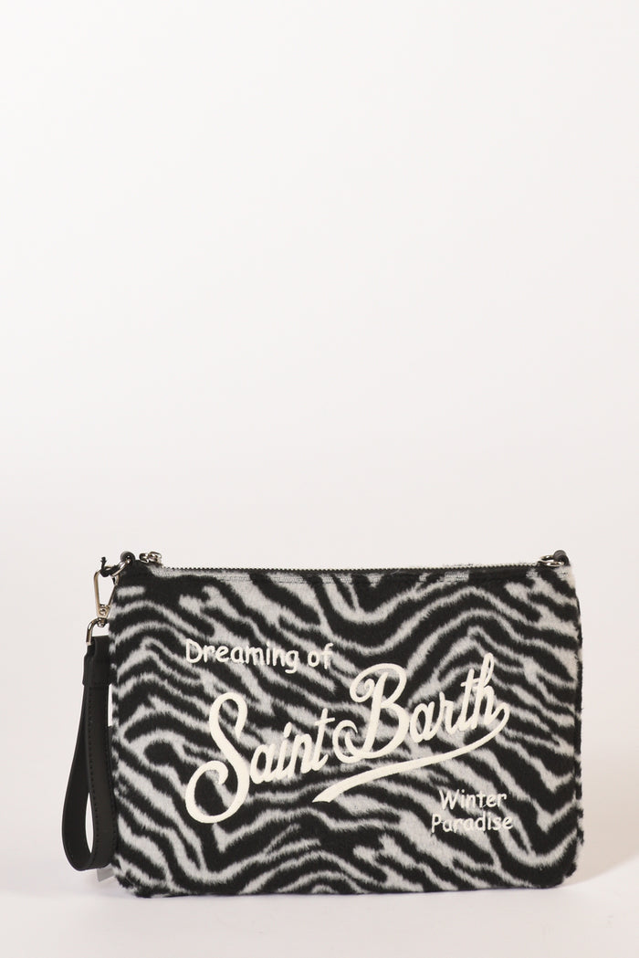Mc2 Saint Barth Borsa Parisienne Bianco/nero Donna - 1