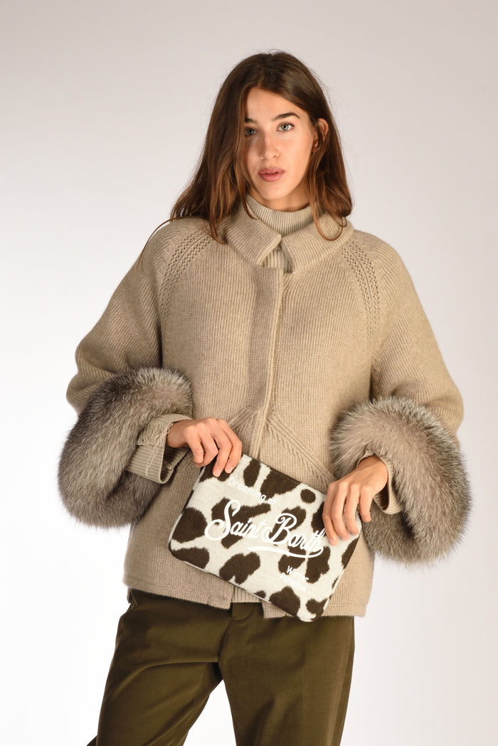 Mc2 Saint Barth Borsa Parisienne Bianco/marrone Donna - 2