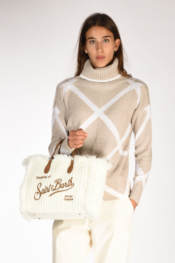 Mc2 Saint Barth Borsa Colette Bianco Donna-2