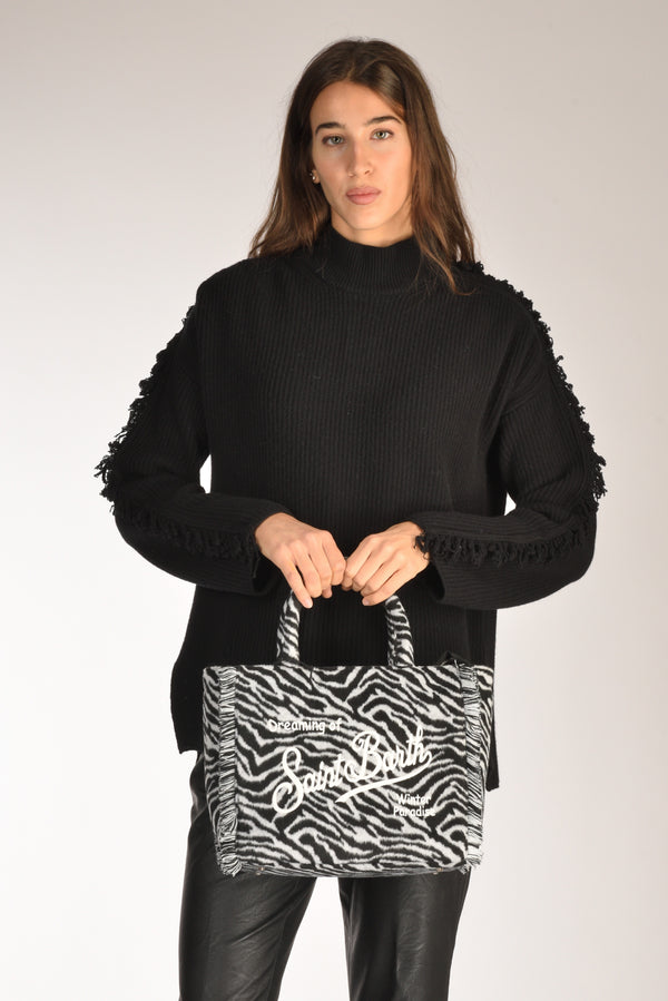 Mc2 Saint Barth Borsa Colette Bianco/nero Donna-2