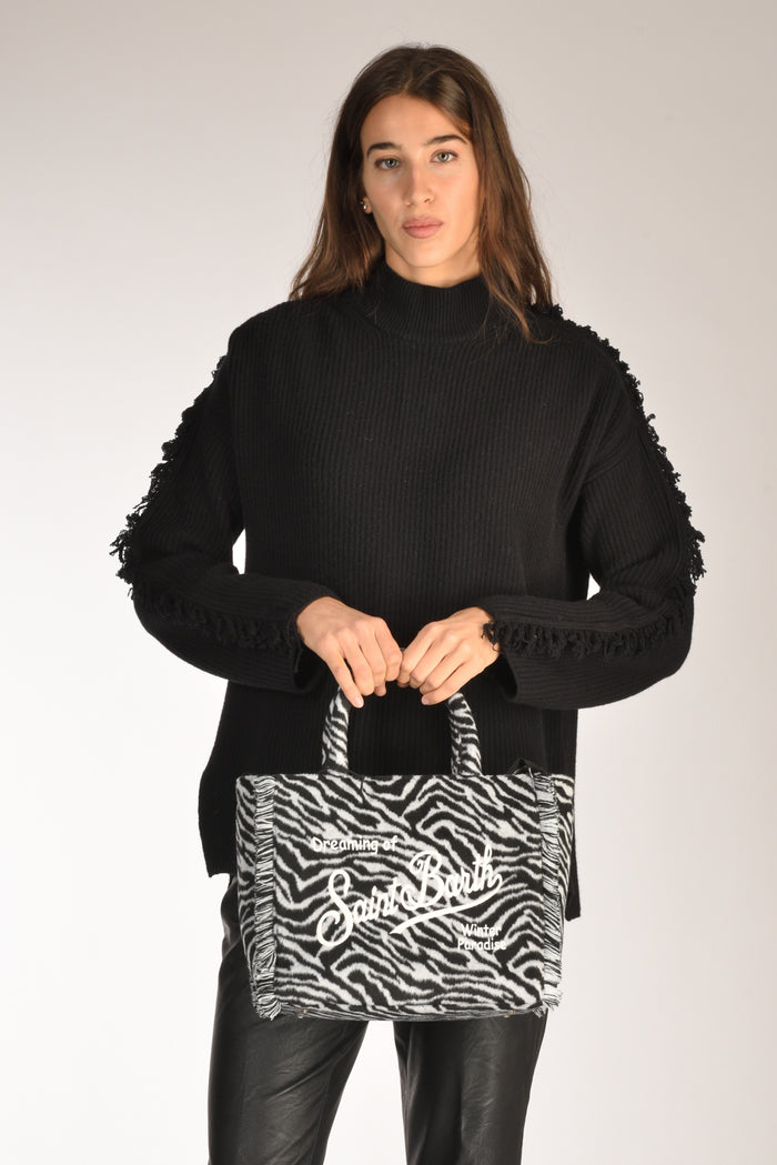 Mc2 Saint Barth Borsa Colette Bianco/nero Donna - 2