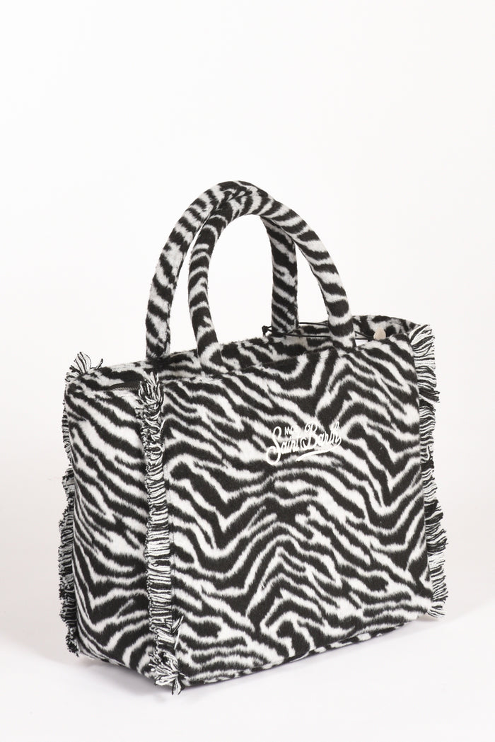 Mc2 Saint Barth Borsa Colette Bianco/nero Donna - 4